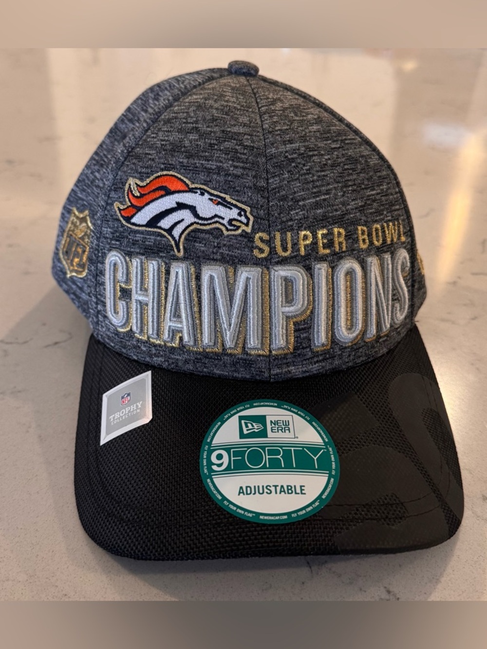 NWT New Era 9Forty Denver Broncos Super Bowl 50 Champions Adjustable Back
